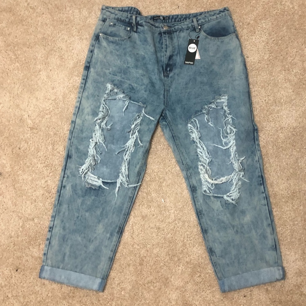 Distressed jeans